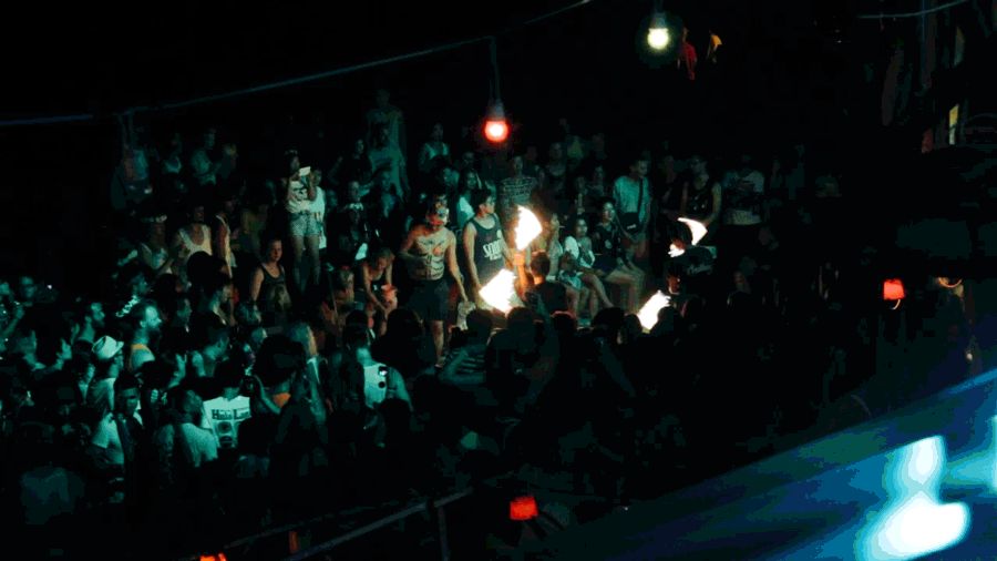 Fire show Full Moon Party July 2014 Gif 1