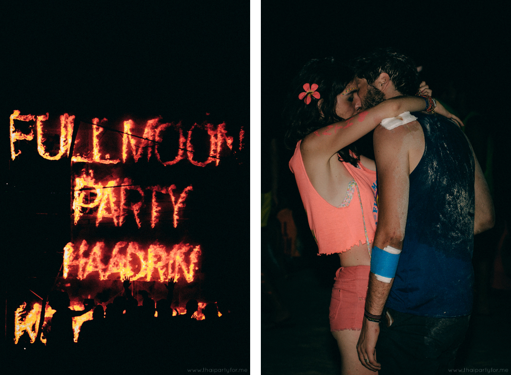 Full Moon Party August 2014 Photo 15. Full Moon Kiss
