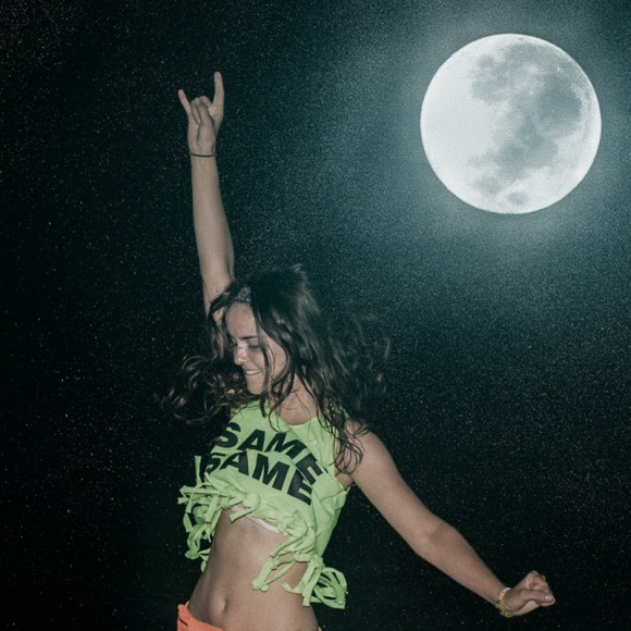 Full Moon Party August 2014 Photo 01. Shining moon.