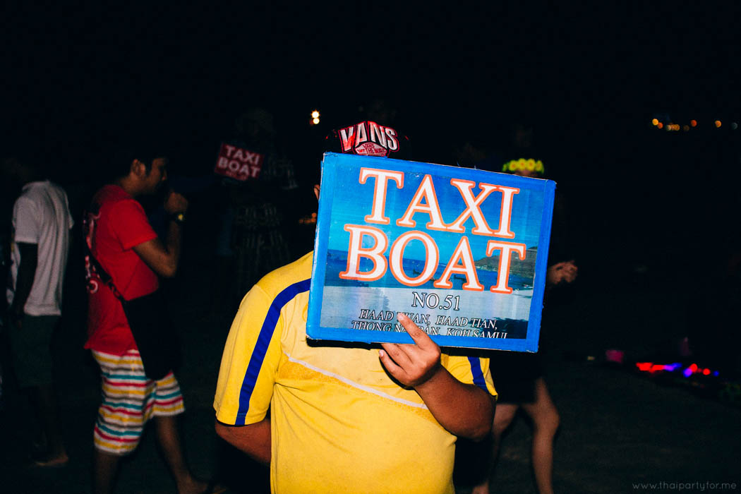 Full Moon Party September 2014 Photo 11. Taxi boat.